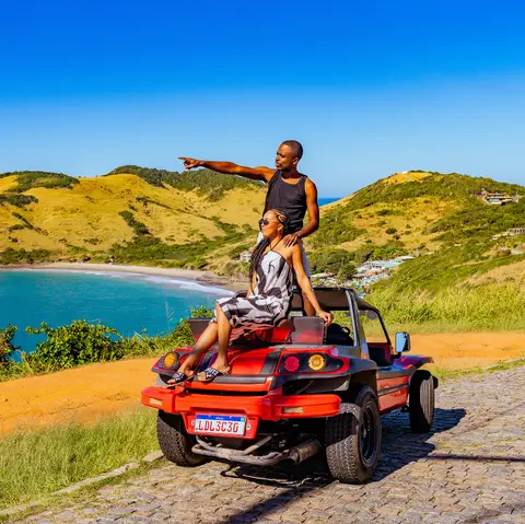 Private buggy tour in Búzios — exclusive vehicle for your group only with local guide covering 8 beaches and 3 viewpoints